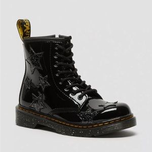 Dr. Martens Junior 1460 Black Patent Lamper/Cosmic Glitter US 11 (UK10)